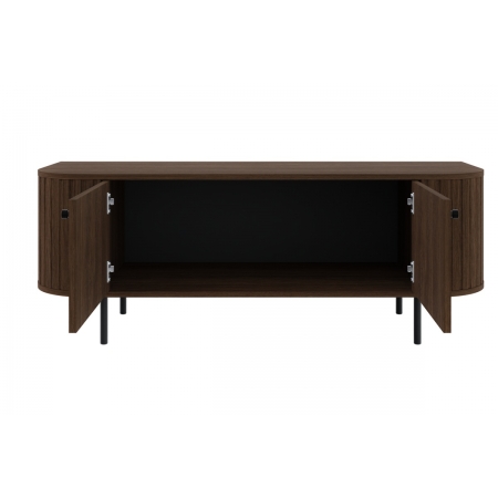Ryflowana szafka pod telewizor 120 cm dąb dunin OLIVO
